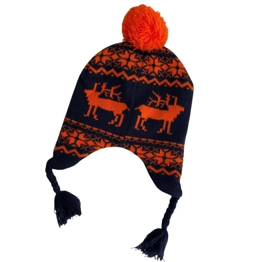 U.S Polo Assn. Kids Beanie with Pompoms in Size OS (8/20)